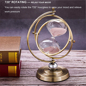 vintage rotating hourglass sand timer