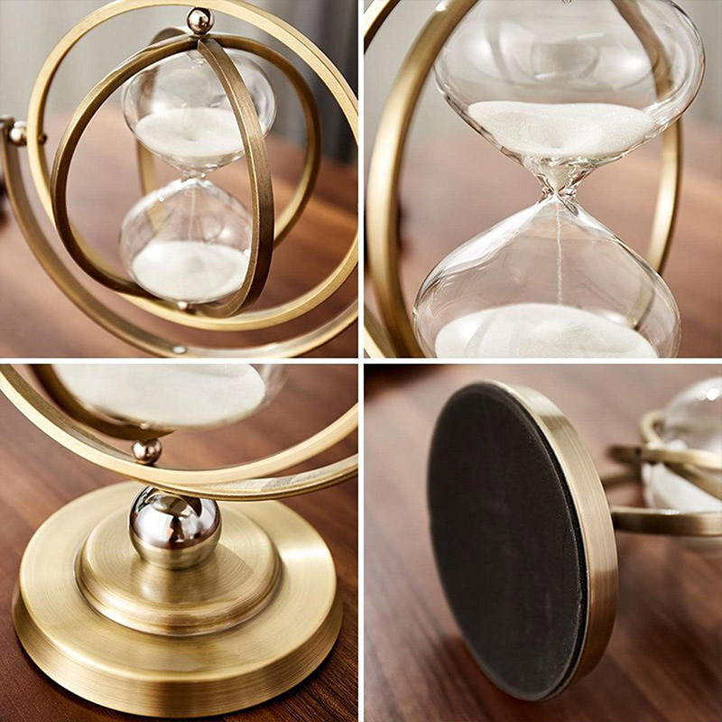 Rotating Gold Hourglass
