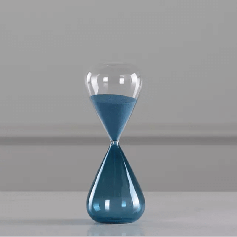 Hourglass glass sand