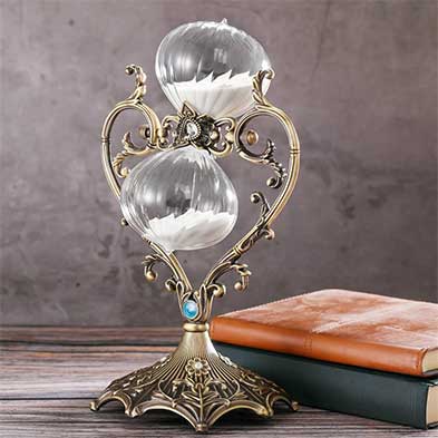 Rotating Heart-shaped Hourglass Sand Timer