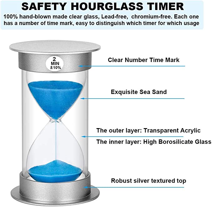 plastic hourglass sand timer