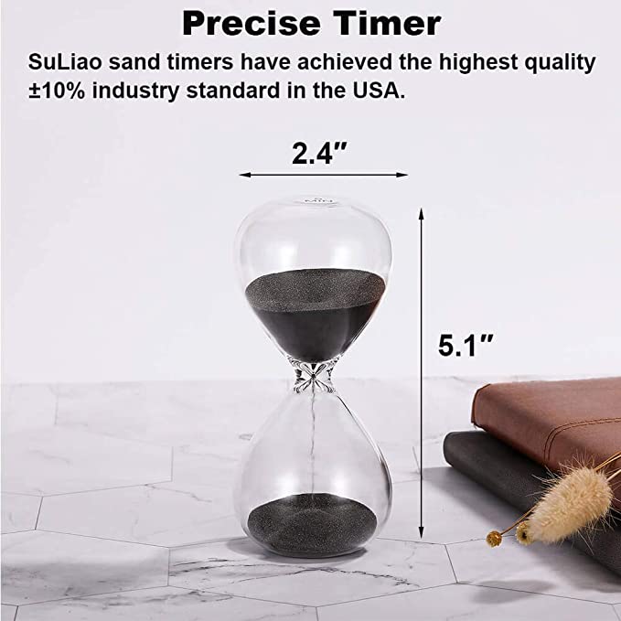 Wooden hour glass sand timer