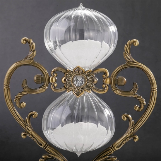 Heart-shaped hourglass timer