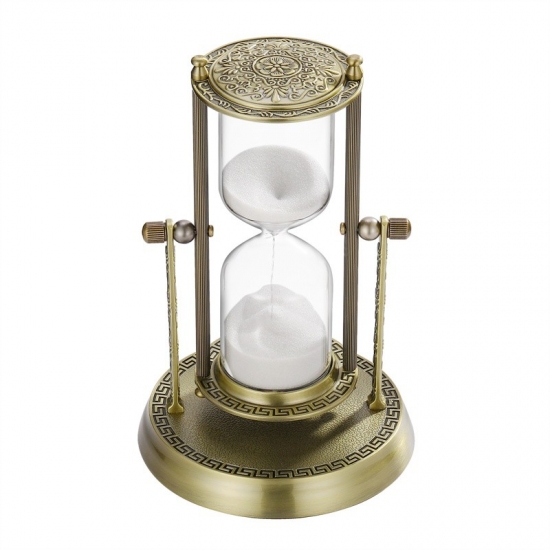 Metal antique hourglass