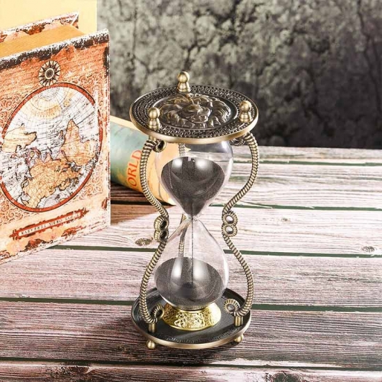 Metal hourglass 30 minute sand timer