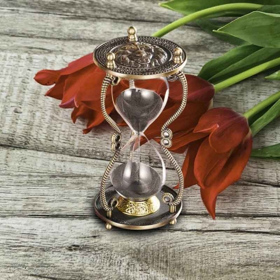 Metal hourglass 30 minute sand timer