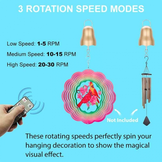  Mobile battery operated hanging rotating motor