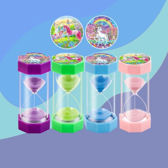 Plastic puzzle hourglass timer