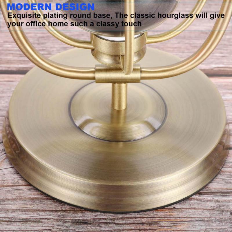 Large brass hourglass sand timer
