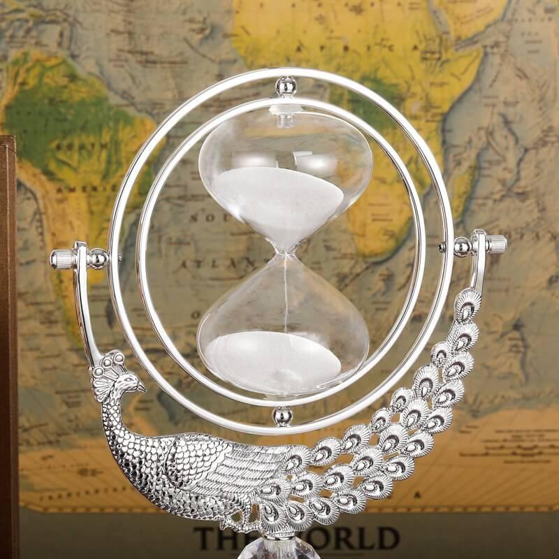 Sandglass Metal Sand Watch Decorative Ornament