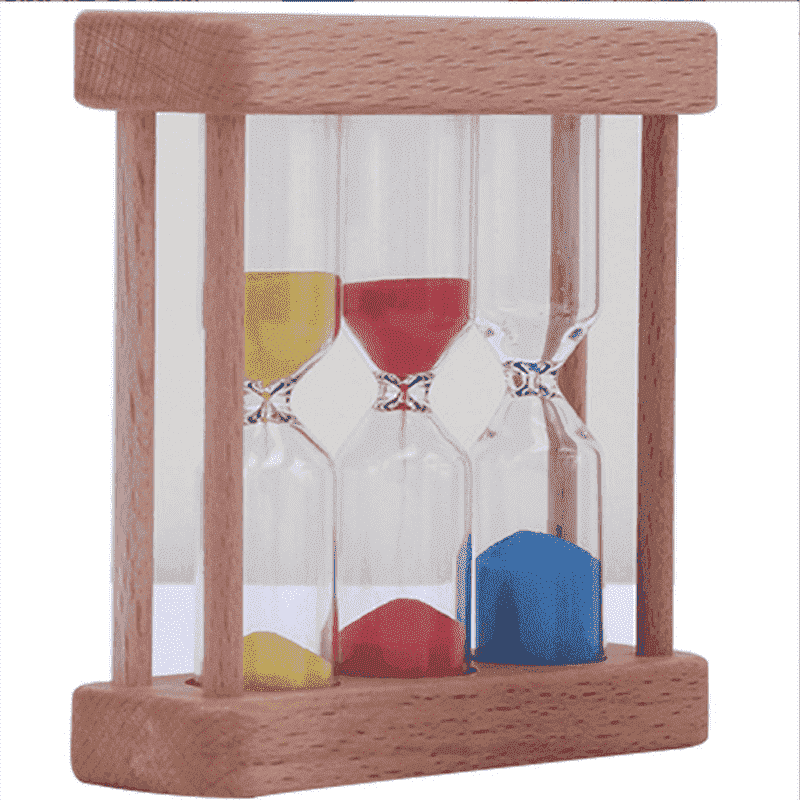 Hourglass Sand Wood Timer Decor for Home