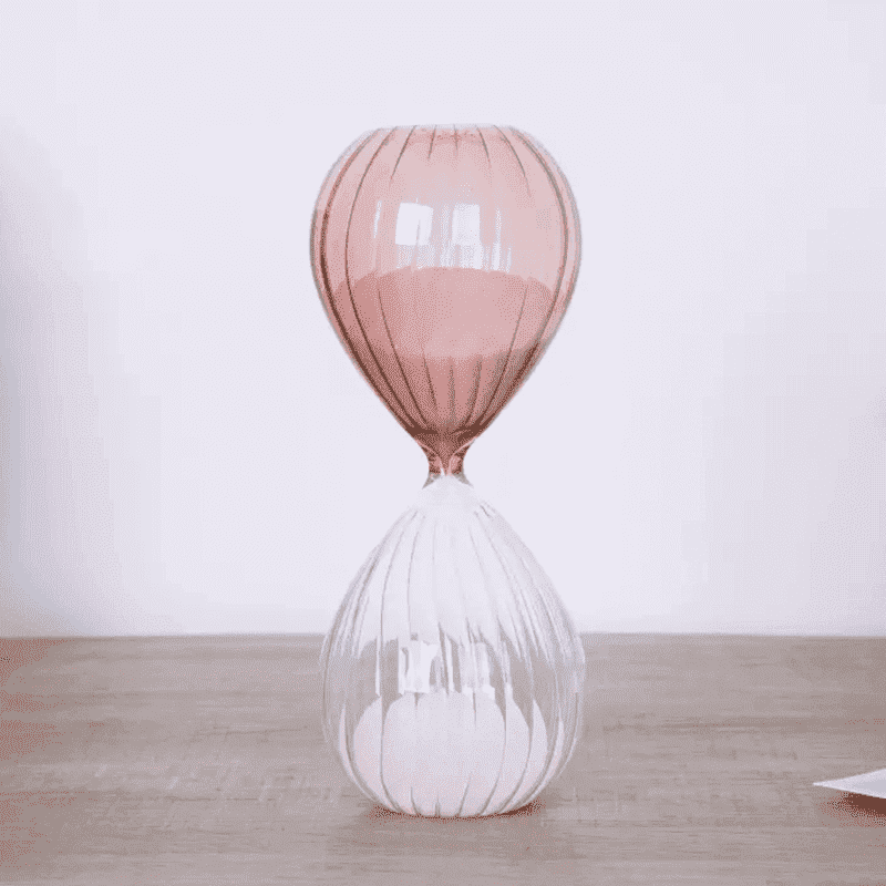 Decorative Contrast Color Sand Timer Hourglass