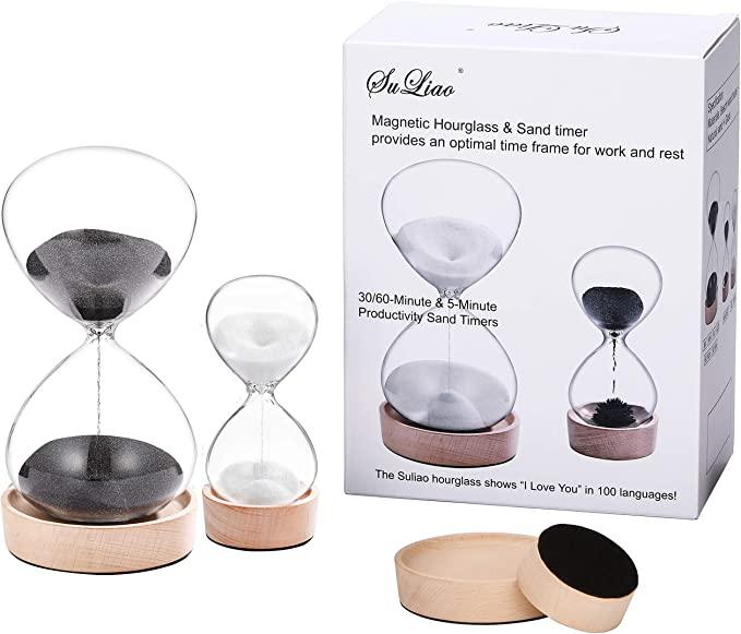 Wooden Hourglass Sand Watch 60 Minutes