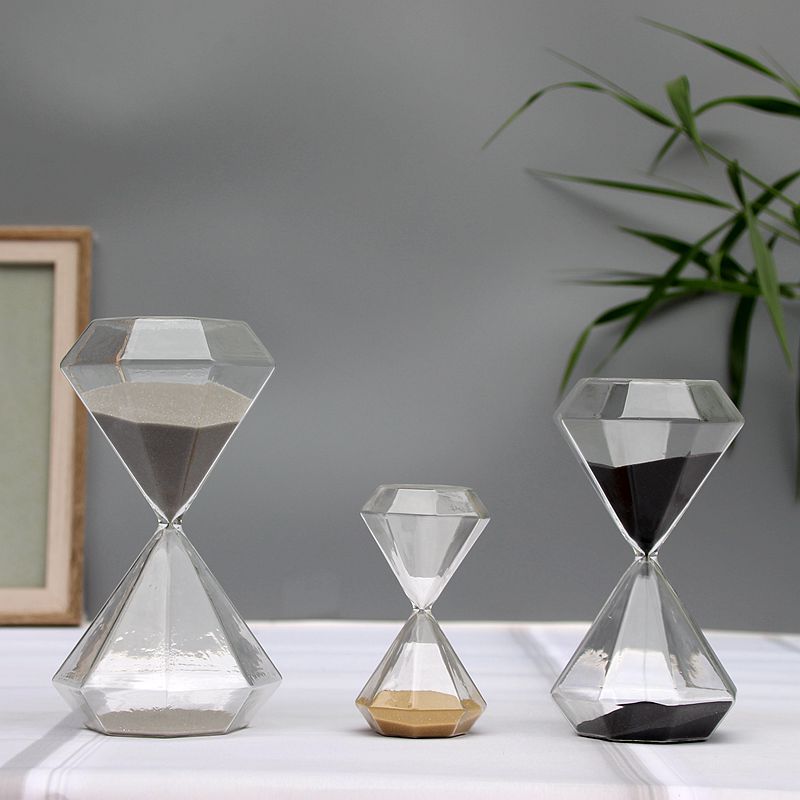 clear hourglass