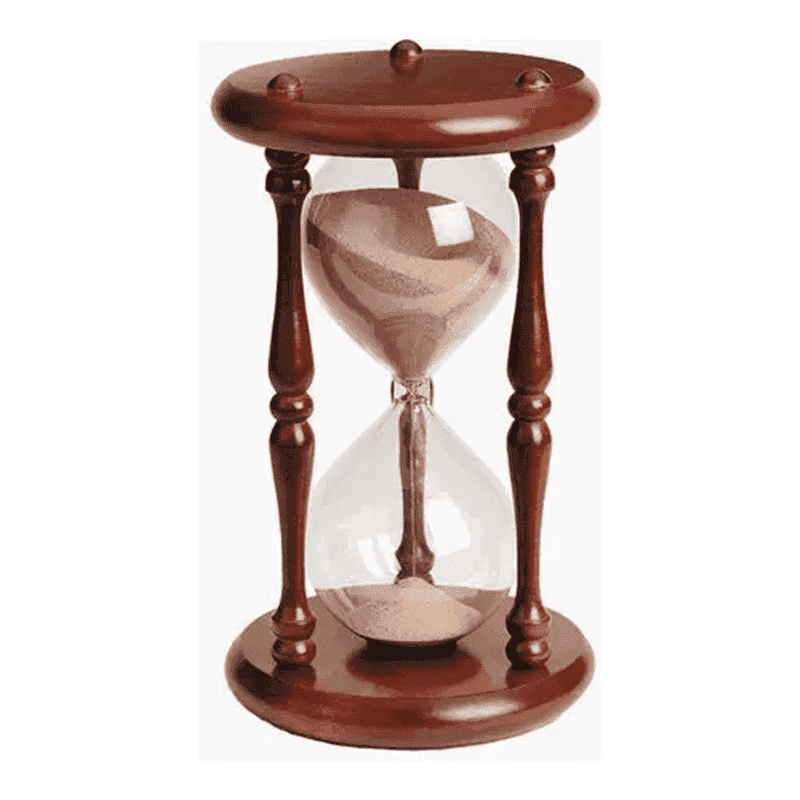 wooden sand timer large hourglass