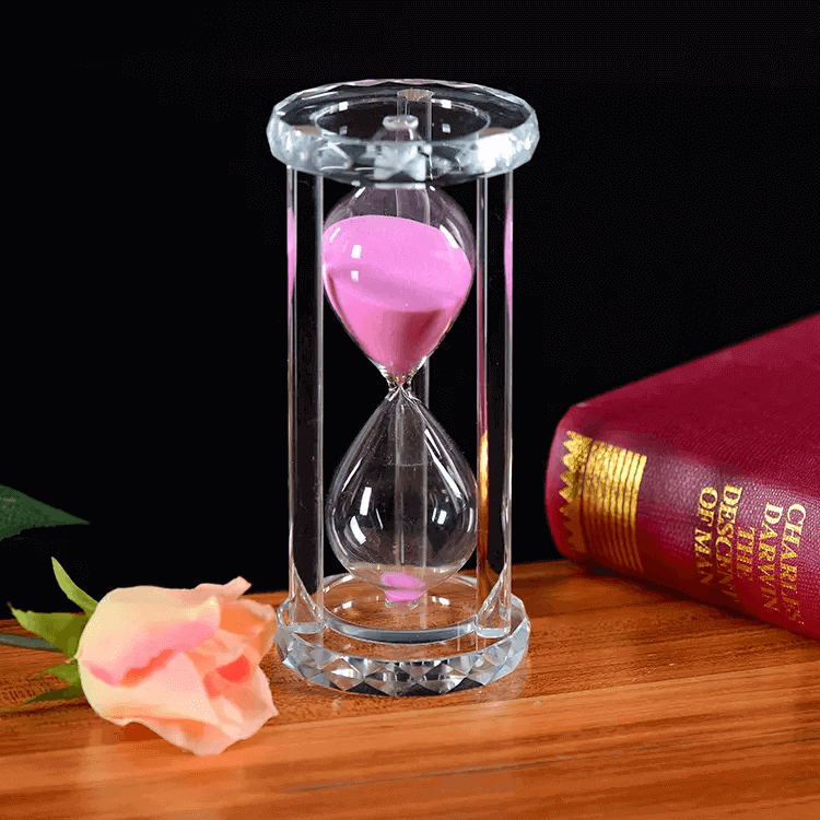 Sand clock crystal