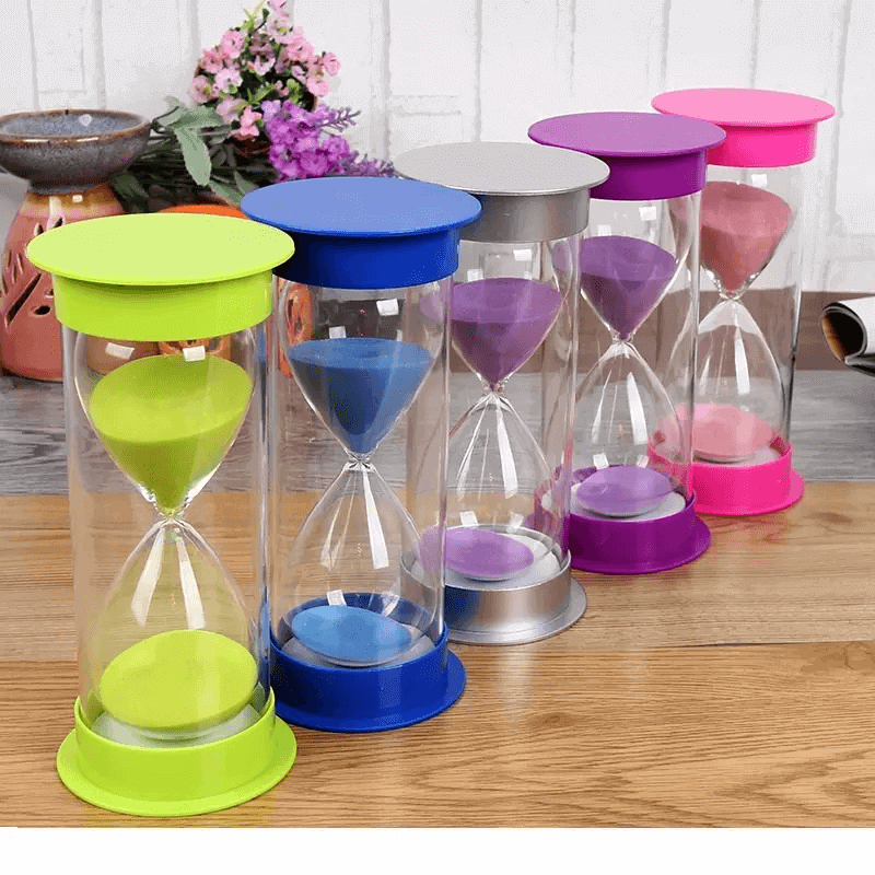 plastic sandglass timer