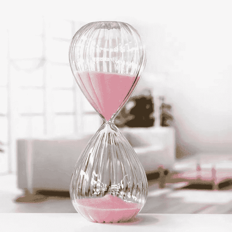 Glass Sand timer decorative