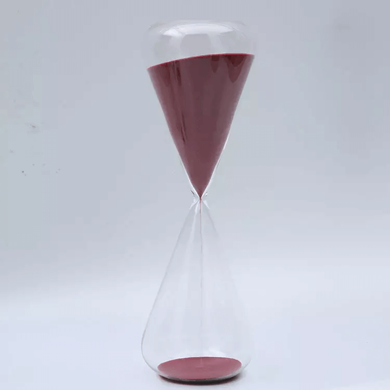 Glass sand clock 5 min