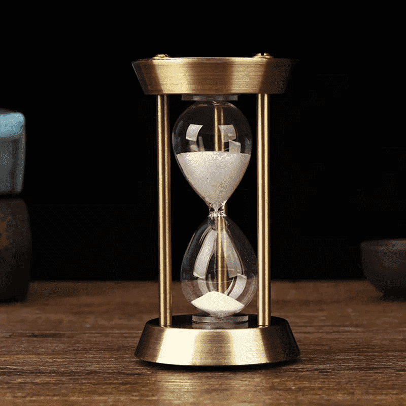 Metal sand clock