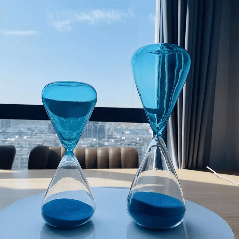 Sand glass clock