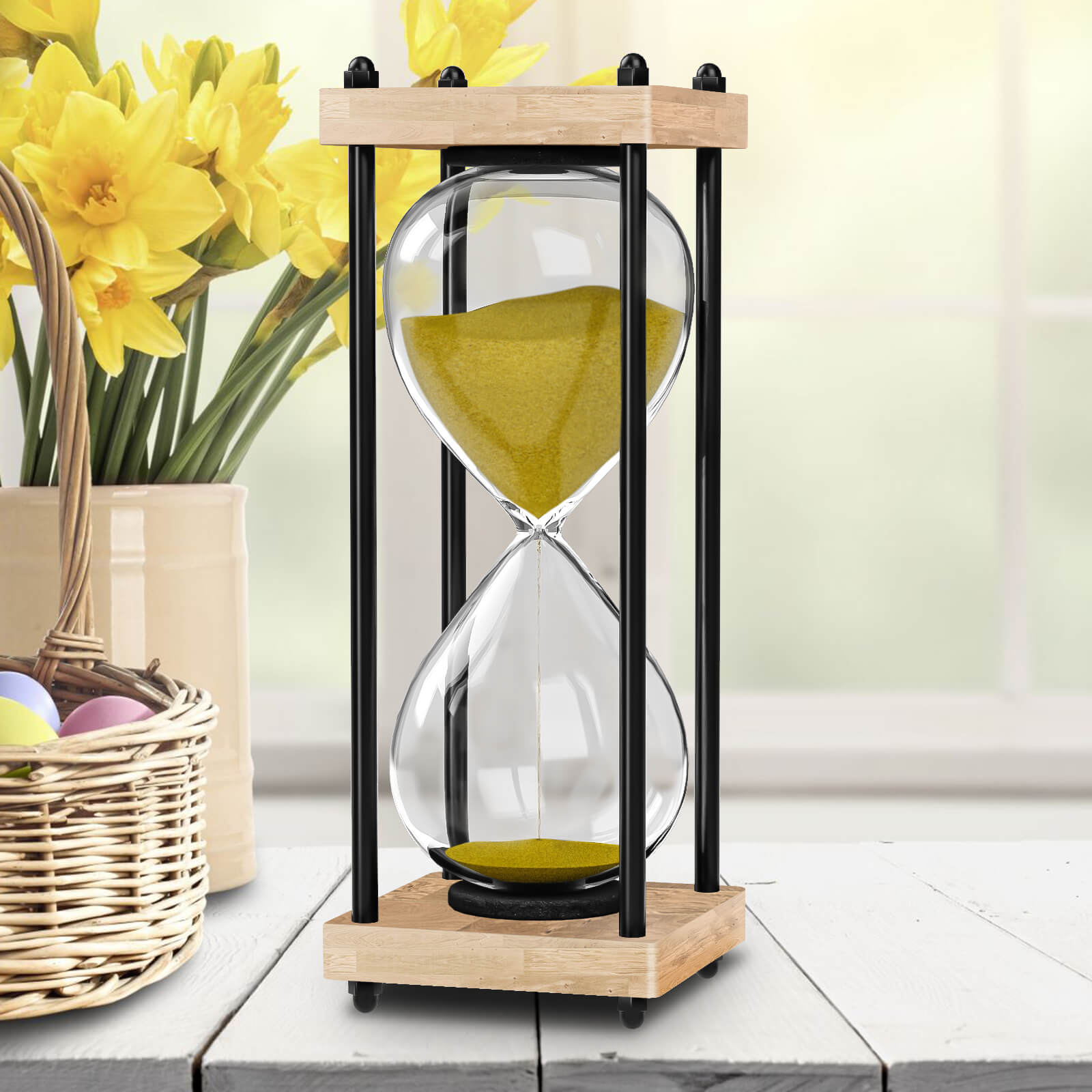Hourglass sand clock