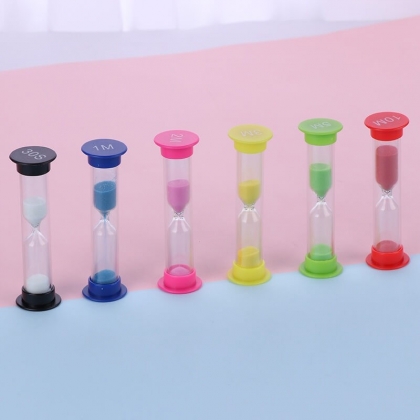 Plastic mini hourglass timer
