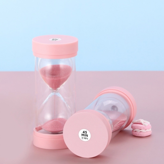 Plastic round hourglass timer