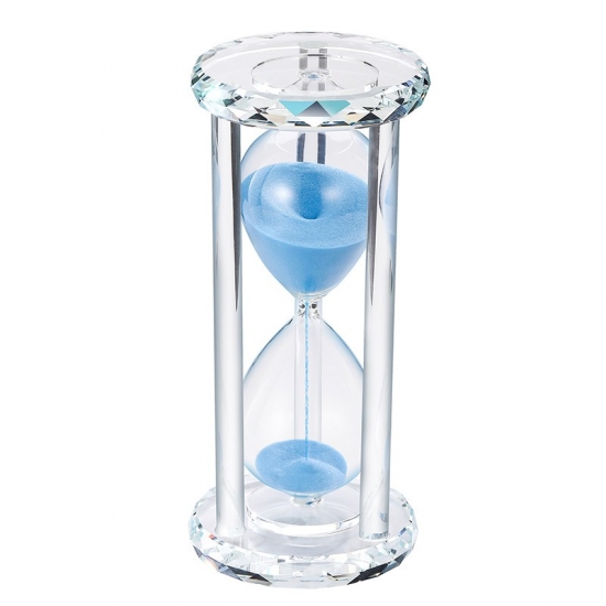 Round glass hourglass timer