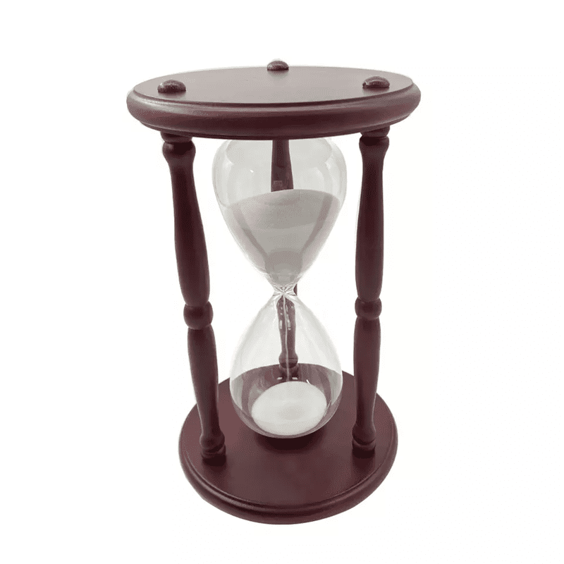 large hourglass timer 60 minute decorative wooden sandglass