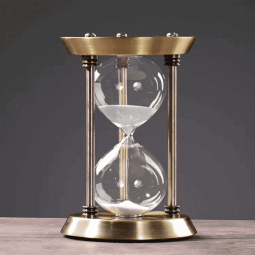  Glass Hourglass Room Ornament for Desktop