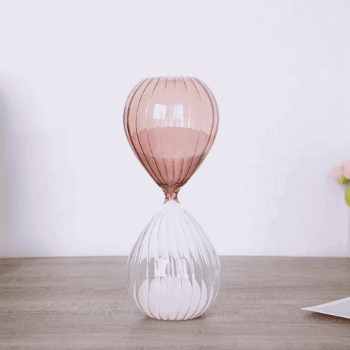 Decorative Contrast Color Sand Timer Hourglass