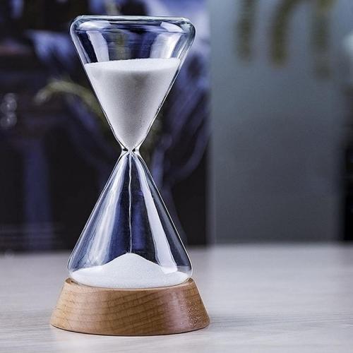 SuLiao Wooden base Hourglass 10 Minute decoration